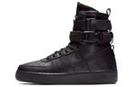Кроссовки Nike Air Force 1 Triple Black Leather Women's - фото