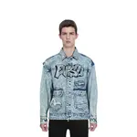 Куртка мужская джинсовая синяя Evisu, синий - фото 3