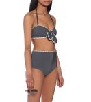 Коко топ бикини в горошек Karla Colletto, Grey-White - фото 2