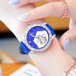 KANGOL Часы Automatic Mechanical Movement Genuine Leather Strap Watch Women's Watch Blue Dial - фото 5