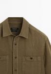 Куртка Massimo Dutti RELAXED FIT, Khaki - фото 8