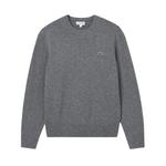 Вышитый свитер с круглым вырезом LACOSTE, желтый - фото 3