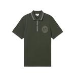 Поло с принтом в виде бейджа LACOSTE, графит - фото