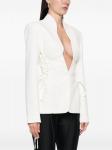 Куртка Mugler со шнуровкой, белый - фото 3