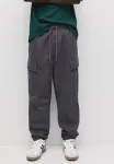 Брюки-Карго для бега Pull&Bear, Dark Grey - фото