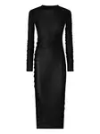Платье миди с длинными рукавами PINKO, черный - фото