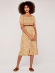 Миди платье Apricot Ditsy, Mustard - фото 3