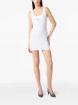 Платье мини с логотипом Philipp Plein, белый - фото 2