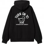 Худи с принтом Carhartt WIP, черный - фото