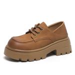 Лоферы женские O.L, бежевый - фото