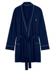 HOM Длинный халат 'Rafael' в темно-синем цвете - фото