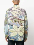 Рубашка с принтом ETRO, синий - фото 4