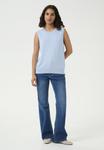Топ Kaffe Top, Soft Chambray/Light Blue - фото 2