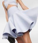 Мини-юбка в рубчик ALAÏA, синий - фото 4