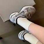 Массивные кроссовки женские низкие Space Silver/Black BENZI, Gunmetal Gray - фото 3