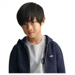 Толстовка Gant 806798 full zip, синий - фото 4