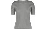 Складчатый топ PLEATS PLEASE ISSEY MIYAKE, серый - фото 2