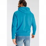 Толстовка H.I.S с капюшоном и характерными шнурками, бирюзовый - фото 3