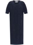 JIL SANDER+ трикотажное платье миди, синий - фото