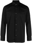 Barba рубашка с косым воротником, черный - фото