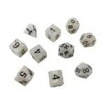 Poly Set Серый с черным (10), Dice - Pearlized - фото