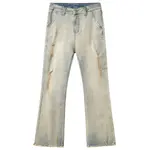 Джинсы унисекс Xinyinsu, желтый - фото