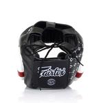 Шлем Fairtex Super Sparring Headguard, черный/белый - фото 4