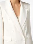 Двубортный пиджак Elisabetta Franchi, белый - фото 5