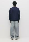 Толстовка PULL&BEAR ROUND NECK, Dark Blue - фото 3