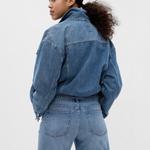 Шорты для подружек с необработанным краем Gap, синий - фото 3