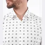 Рубашка узкого кроя Karl Lagerfeld, белый - фото 4