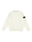 Толстовка с нашивкой Compass Stone Island Junior, белый - фото