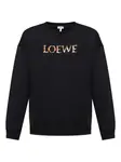 Толстовка с вышитым логотипом LOEWE, черный - фото
