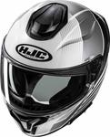 Шлем HJC c71 morix, Black/White/Silver - фото 2