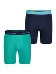 Боксерские трусы Happy Shorts, цвет solid navy - green - фото