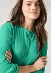 Структурная блузка Cecil, Grün - фото 3