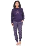Пижама NORMANN langarm Bündchen Sterne, сиреневый - фото 2