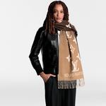 Шарф с градиентом Рейкьявик Louis Vuitton, бежевый - фото 5