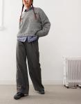 COLLUSION свободные широкие брюки строгого кроя серого цвета - фото