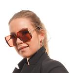 Коричневые женские солнцезащитные очки Max Mara - фото 4