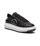 Кожаные кеды капри lug maison Karl Lagerfeld, черный - фото