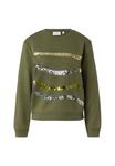 Толстовка comma Sweatshirt, Olivgrün/Olive - фото 5
