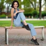 Кроссовки Andrea Casual со стразами, черный - фото 2