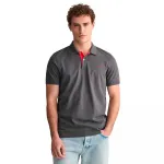 Поло Gant Reg Contrast Rugger, серый - фото