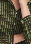 Блуза Nice Things Button-down blouse, Green - фото 5
