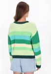 Джемпер myMo CREW NECK STRIPED, Green Multicolor/Multi-Coloured - фото 3