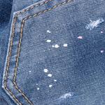 Джинсы Logo Plaque High-Rise Cropped DSQUARED 2, синий - фото 9