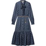 Женское платье с длинными рукавами FW25 MICHAEL KORS, синий - фото