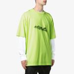 Футболка graphic arrows print oversize Off-White, зеленый - фото 2