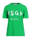 Футболка Msgm, зеленый - фото